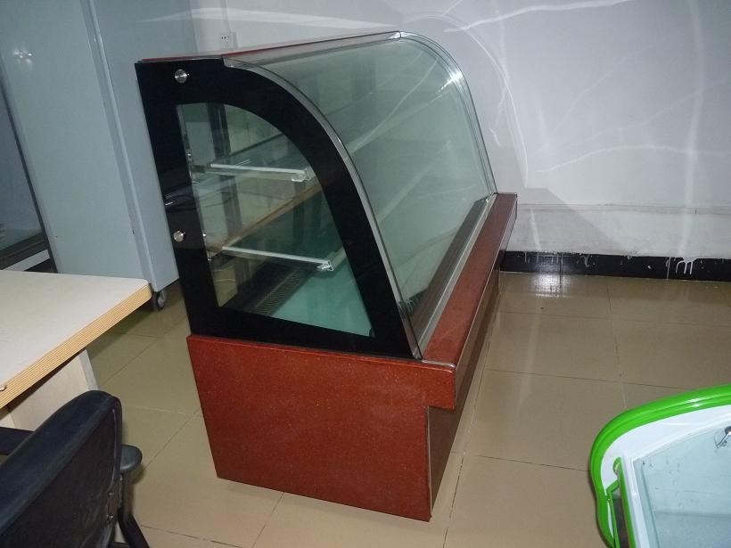 Three Layers Cake Display Refrigerator With Marble , Glass Material 220v 50Hz