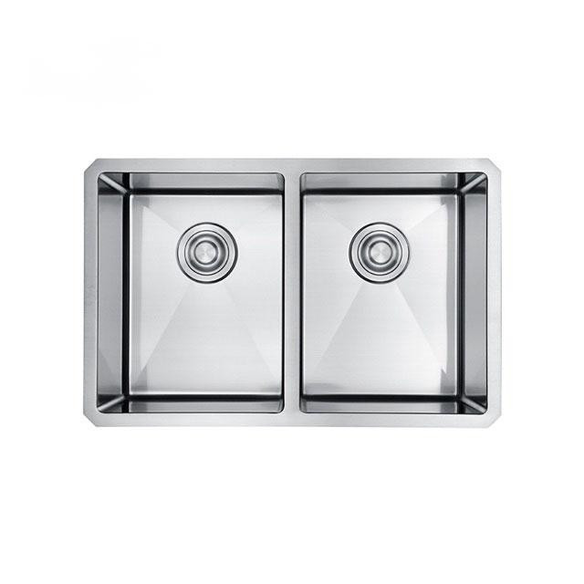 32'' 18 Gauge Home Deep Double Bowl Kitchen Sink Sus 304