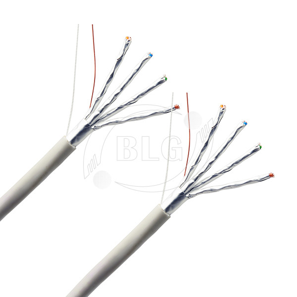 500MHz Bulk Cat6a Ethernet Cable , F / FTP Cat6a Cable 1000 FT RoHS Certificate