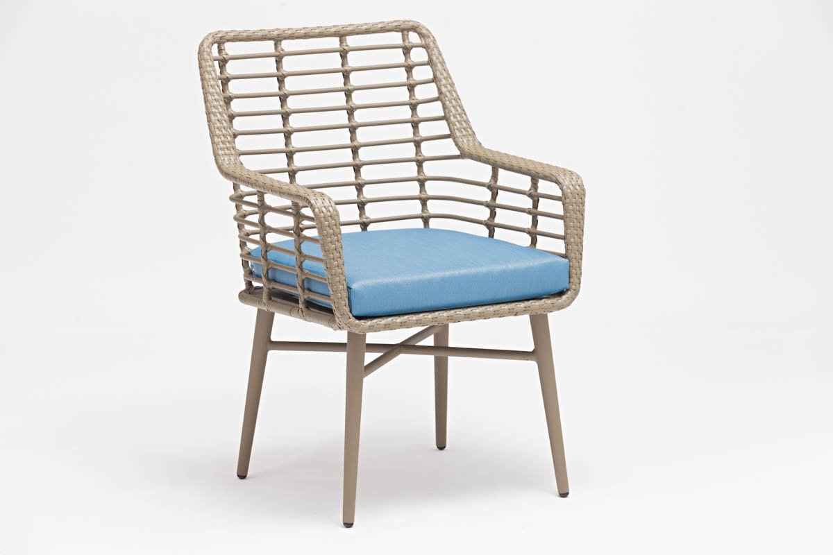 Powder Coated Frame Garden Rattan Chair for Water-proof and Sun-proof Outdoor Furniture