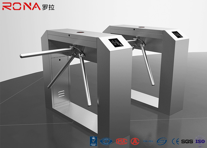 Bridge Type Pedestrian Security Gates RFID Flap Barrier Turnstile Fingerprint Reader
