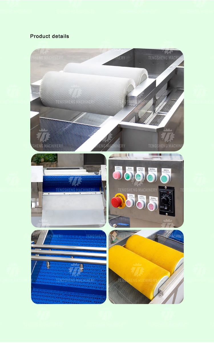 250KG Fruit and vegetable automatic roller washing machine Multi-functional vegetable washing machine automatic
