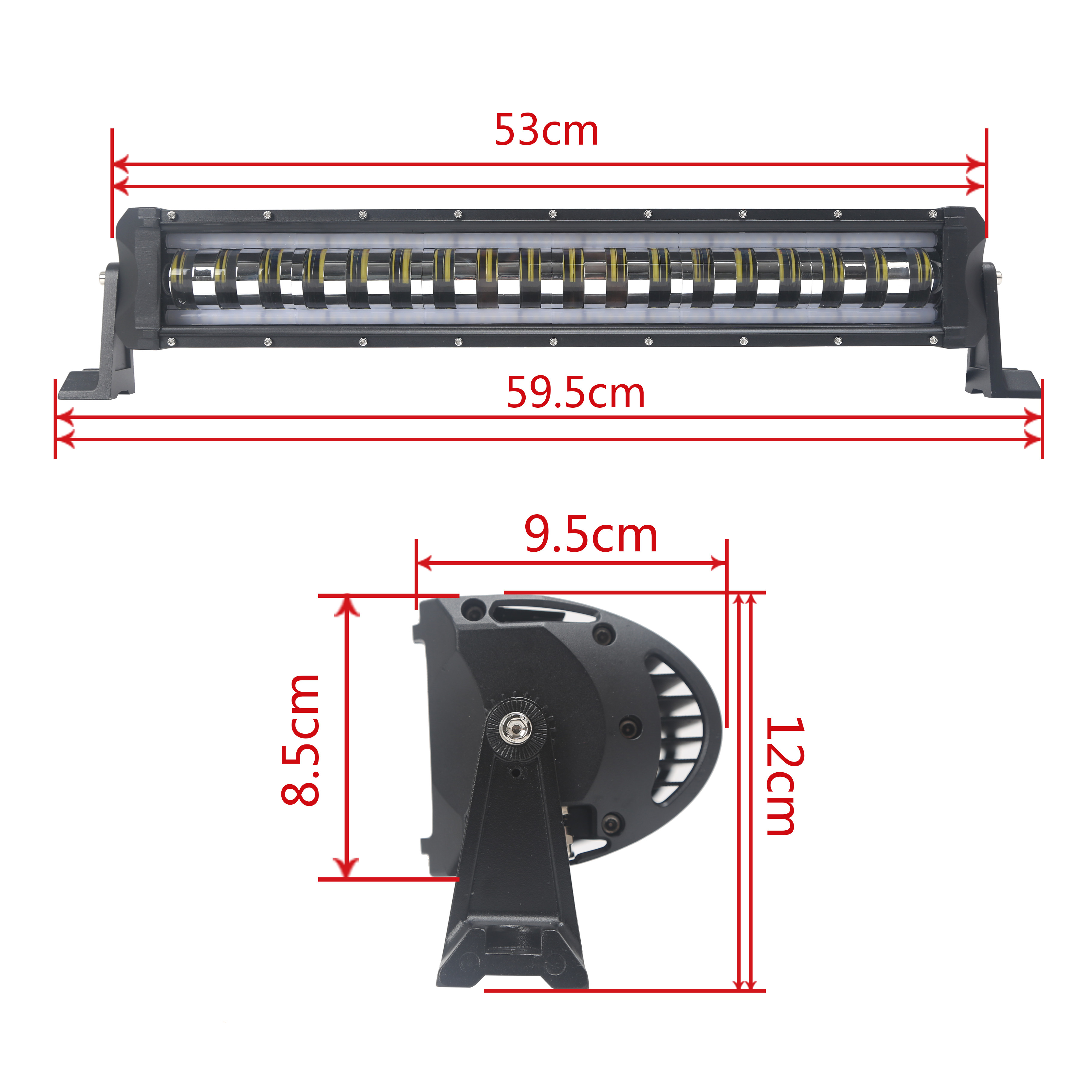 K Style 90W 18pcs 5W CREE LED LIGHT BAR 6000K 10-30V With Color Halo rings White,Blue,Red,Green,amber,Spot Beam