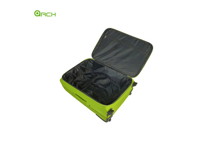 600D Economic Polyester Printing Soft Sided Luggage with Skate Wheels
