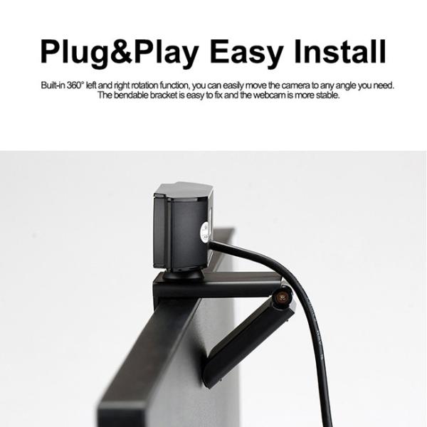 HD 1080P USB PC Web Cameras Autofocus With Privacy Cover