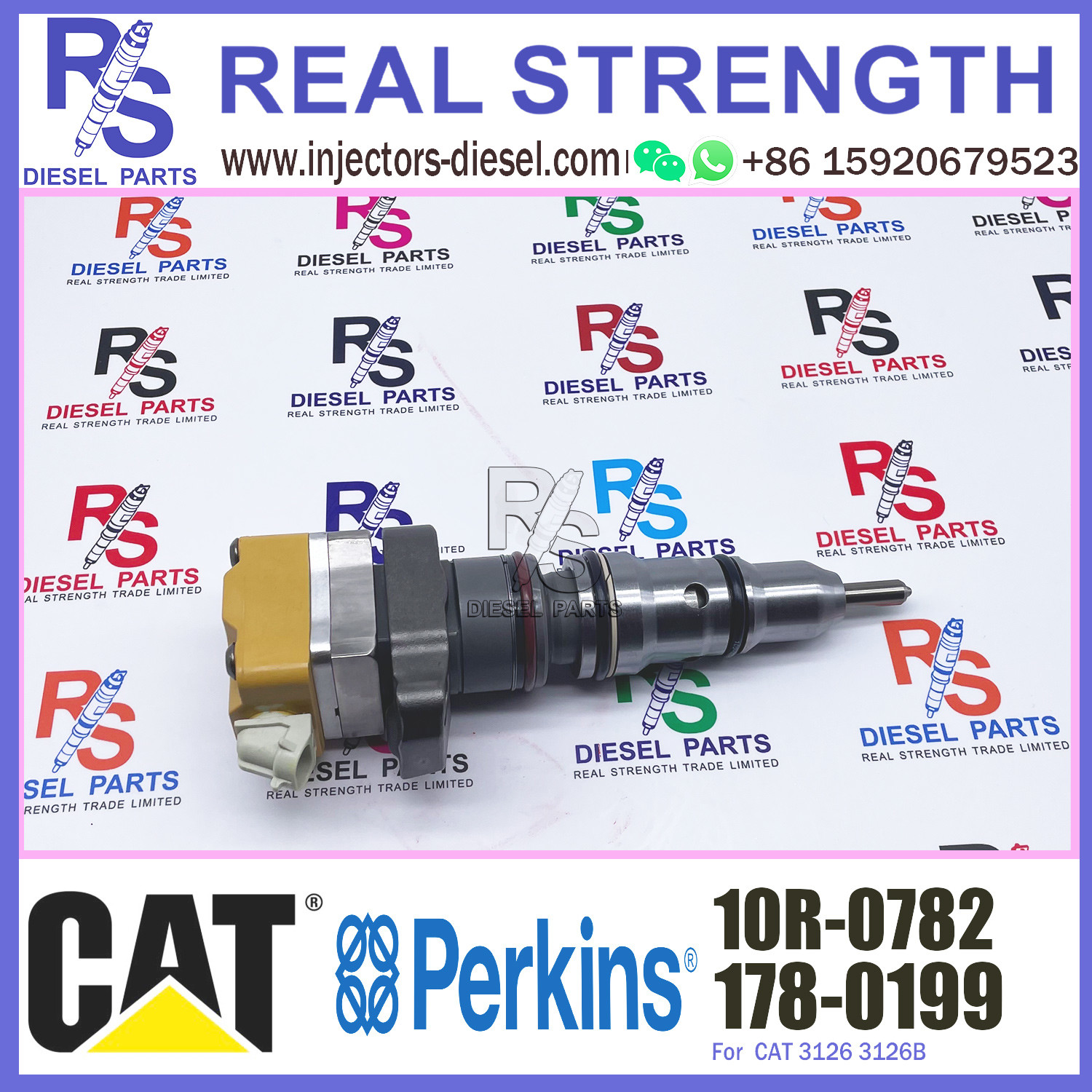 Diesel Engine injector 178-0199 10R-0782 177-4754 178-0198 205-1285 EX630782 for caterpillar excavator