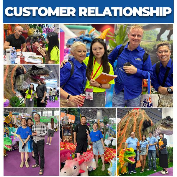 3-4m Animatronic Simulated Realistic Dinosaur Costume for Amusement Theme Park