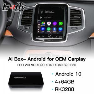 China Android 10 64GB GPS Navigation Video Interface USB Carplay AI Box For Volvo XC40 XC60 XC90 S90 S60 on sale