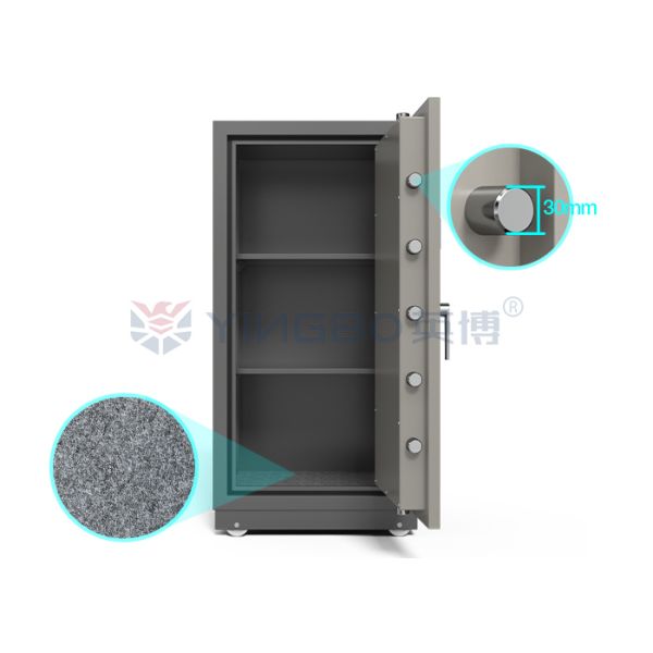 Double Keys Lock Fire Resistant Safe Box Best Fire Proof Safe With High Quality