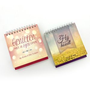 Quality Mini Wire O Book Spiral Calendar Printing Service With Stander CMYK for sale
