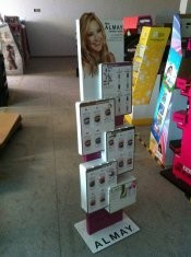 Buy Point of purchase cosmetic display stand with mixed material supplier at wholesale prices