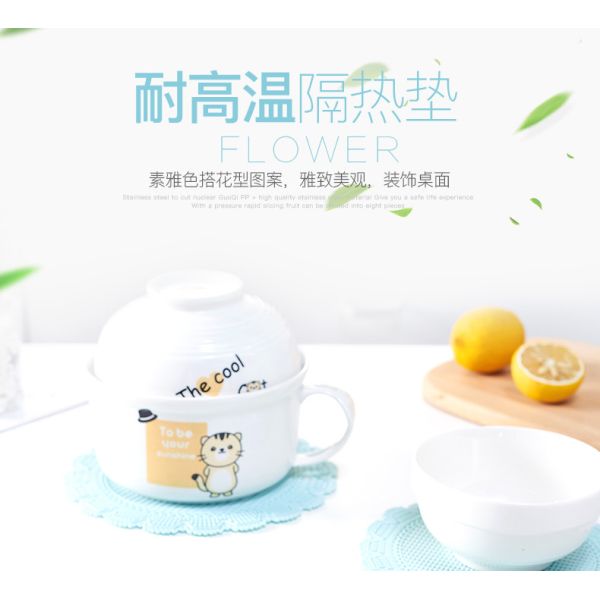Lower Shape Large Heat Resistant Silicone Mat Drink Cup Coasters