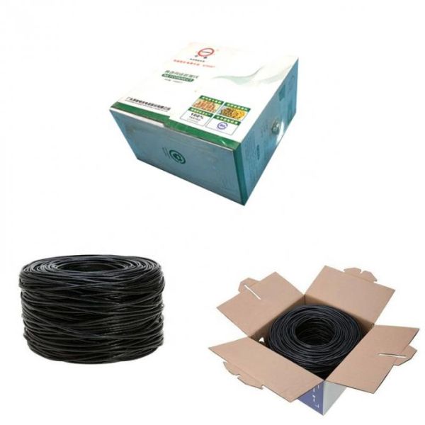 HDPE Copper Shielding Ethernet Lan Cable , DJX Data Cable Cat5e Utp 26awg 4 Pairs
