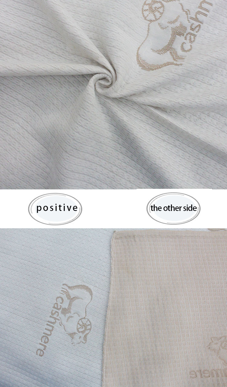 Off White Knitted Jacquard Mattress Quilting Fabric Pongee Type Textile Spot