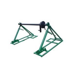 1000 KN Torque Integrated Cable Reel Stand Colored With Disc Tension Brake