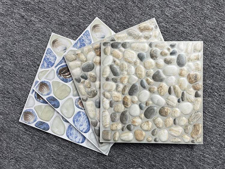 Indoor Rustic Square Glazed Tiles Rough Surface 300x300mm Garden Floor