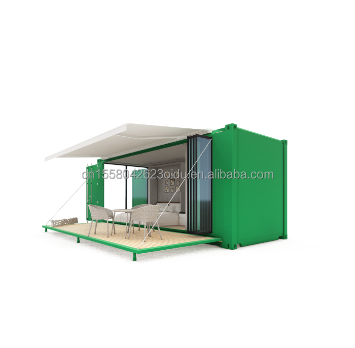 Customized Color Steel Frame Prefabricated Mobile Clothing Store with Galvanized Steel Bending