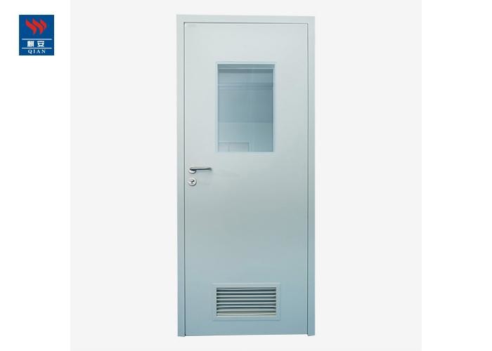 Air Tight Steel Swing Iron Glass 30min Fire Doors For Hospitals