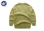 Basic V Neck Boys Cardigan Sweater / Cotton Kindergarten Uniform