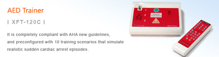 Compact size easy carry AED training CPR defibrillator