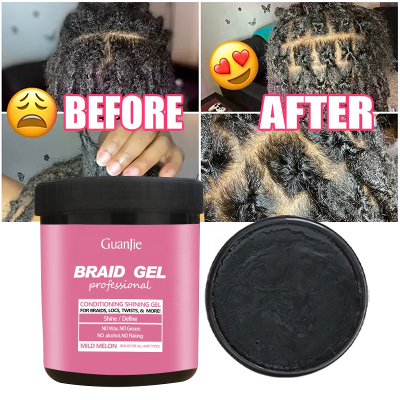 16oz Twist Gel Private Label Maximum Hold for African Hair Edge Control Strong Hold