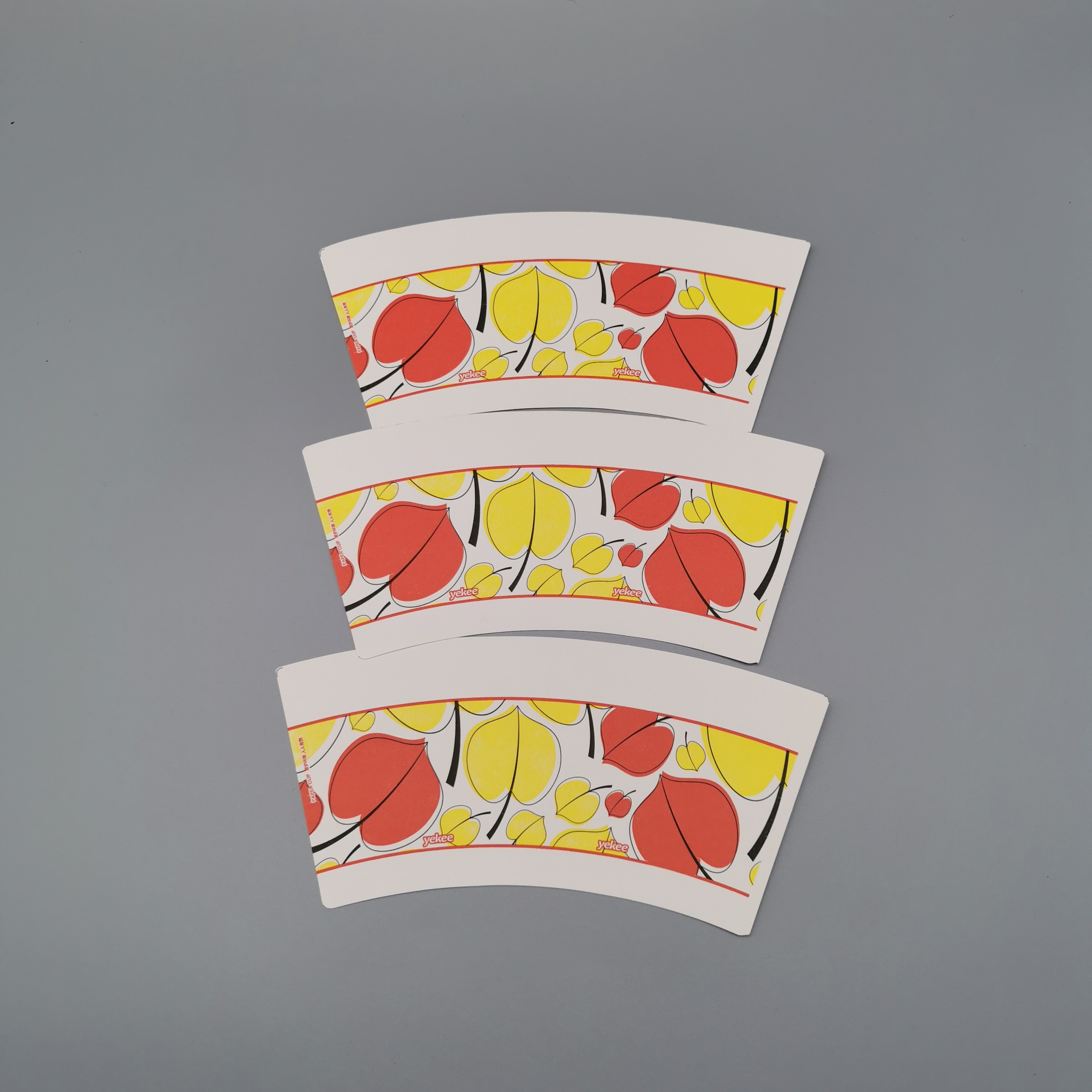 Food Grade Paper Cup Fan Eco Friendly Disposable Biodegradable For Beverage