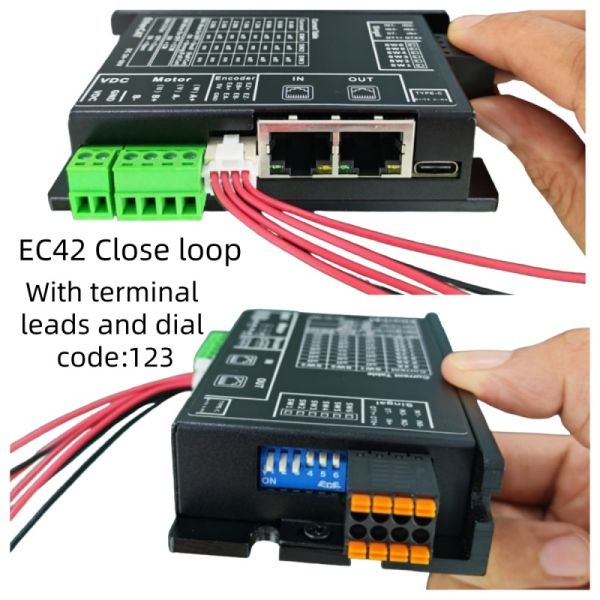 Ethercat Open Loop Communication Bus EO42 2-phase Stepper Motor Driver For Nema17 Nema23 42 57 Motor Controller