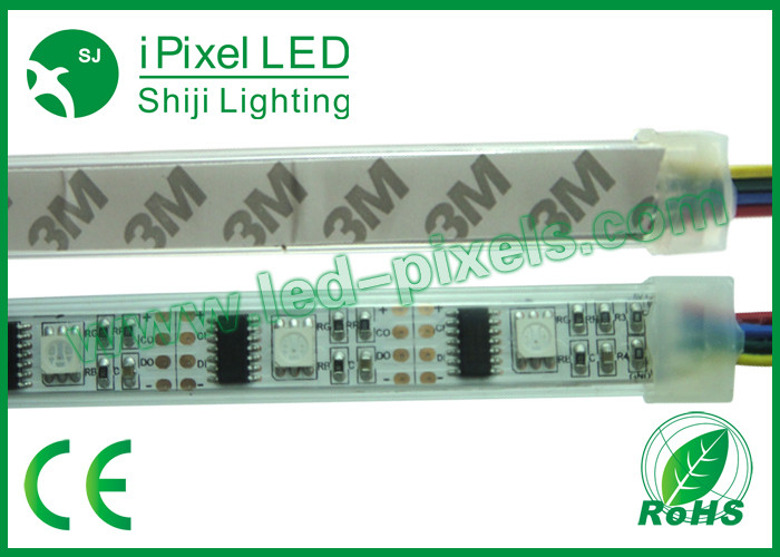 36Leds / m DC12V WS2801IC Digital addressable rgb LED strip Flexible 120 degree Beam angle