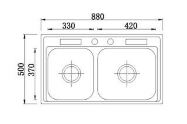Custom Stainless Steel Corner Sink Unit With Outstanding Abrasion Resistance