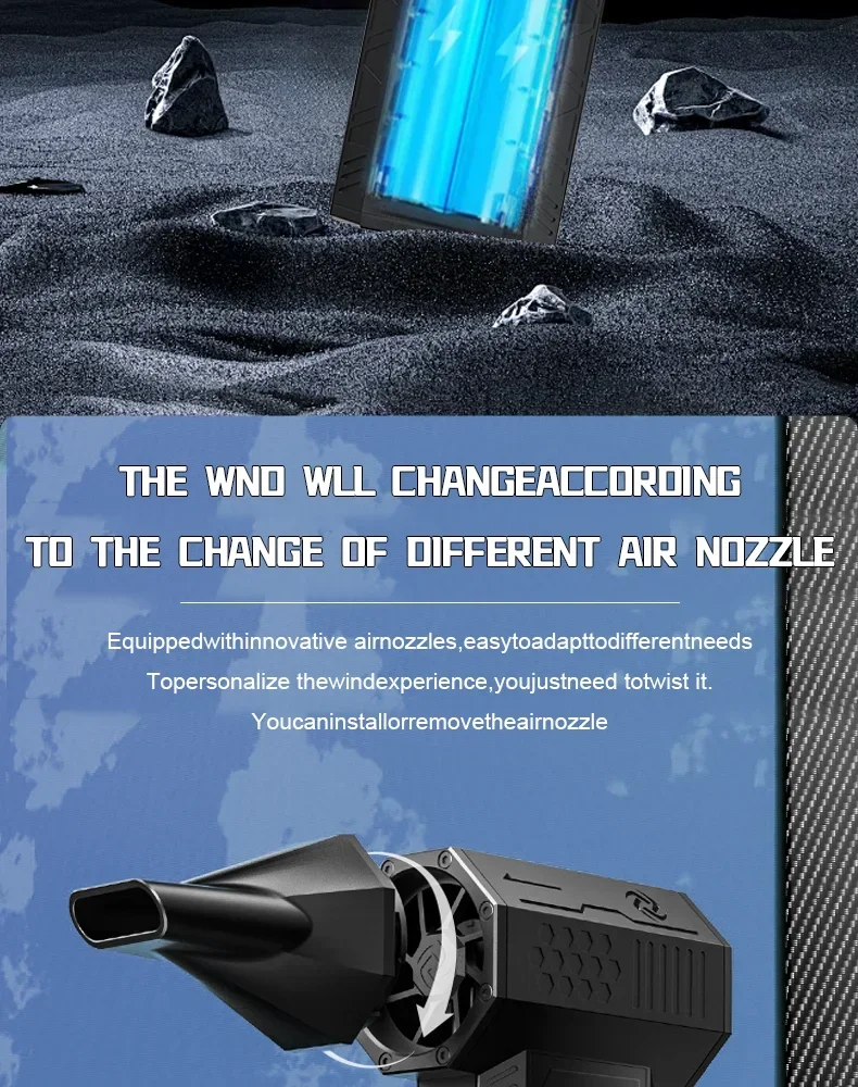 X3 Mini 110000RPM Turbo Jet Fan Big Winds 52m/S Blower Industrial