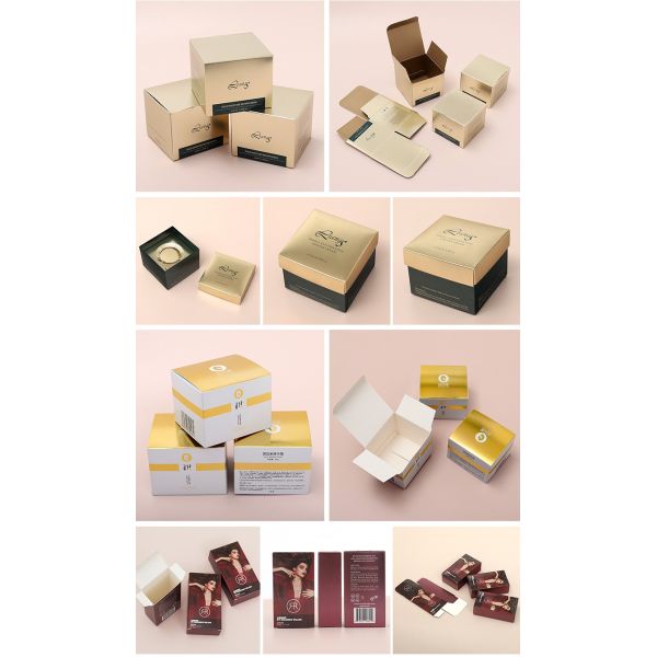 UV Varnish Custom Cosmetic Packaging Boxes Eco Friendly 4 CMYK Color