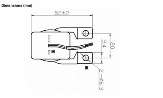U Type Primary Terminal Mini Direct Current Current Transformer with Epoxy Resin Case