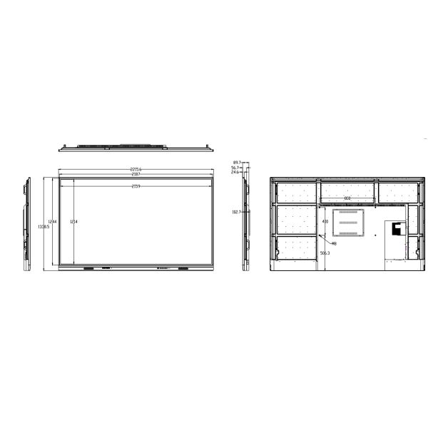 Interactive Flat Panel 98 Inch Android OPS PC i7 USB TYPE-C HDMI Wifi RS232 Whiteboard Software Teaching Tools For Online Teaching Office Meetings