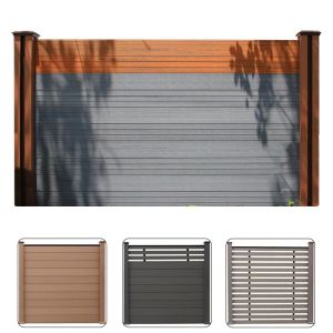 Custom WPC Composite Fence Boards Waterproof Composite Fencing Panels