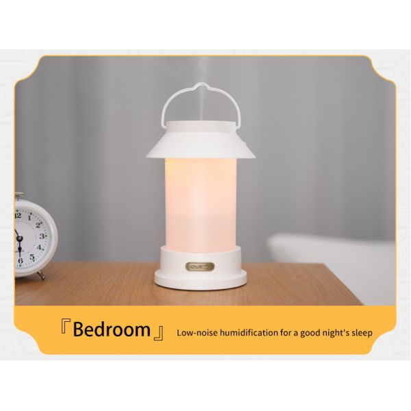 400ml USB Wireless Creative Design Portable Camping Lantern Shape Diffuser Hanging Type Outdoor Cool Mist Humidifier