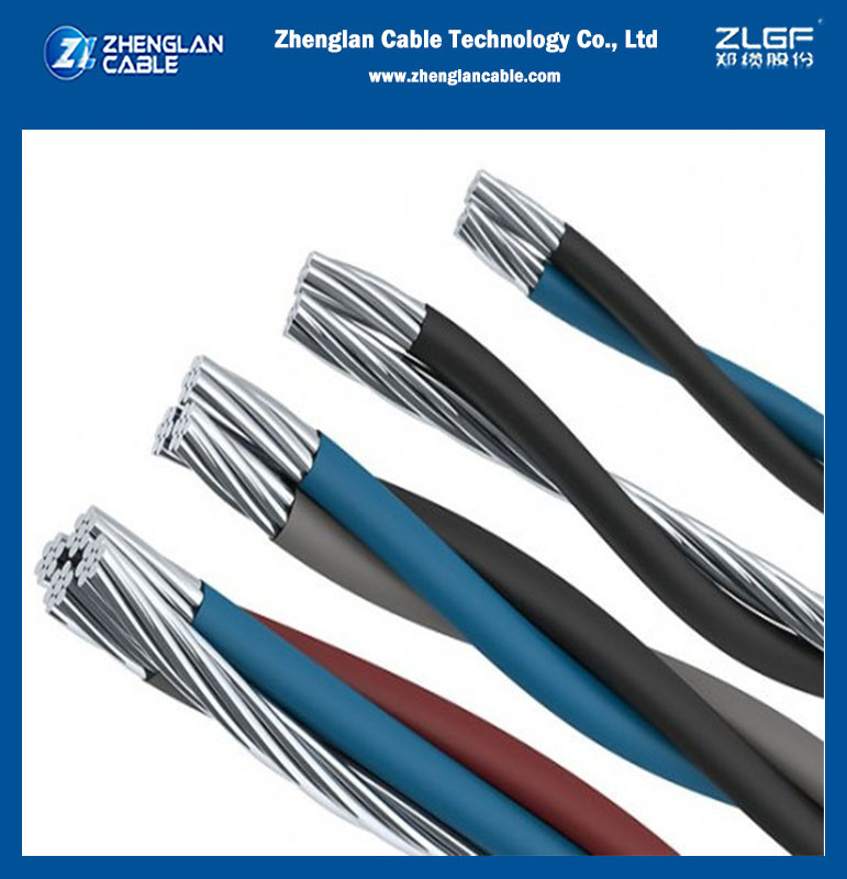 Aerial Bunched Overhead Insulated Cable XLPE+AAC XLPE 2X2AWG ANSI ICEA S-76-474