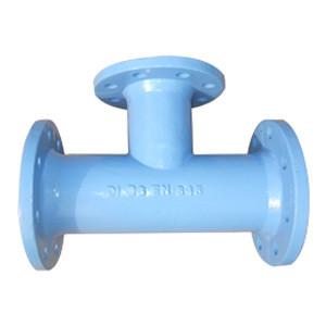 Quality Ductile Iron Pipe Tee, All Flanged Ends for sale