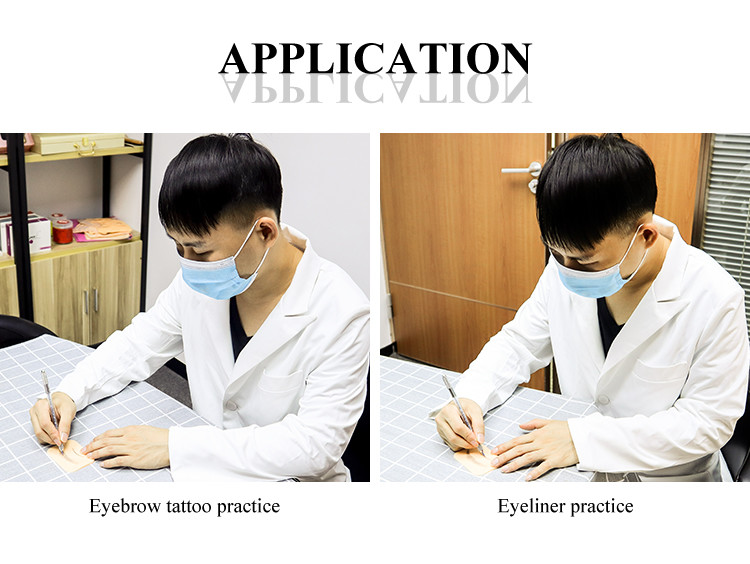 Mini 3d Surface Face Blank Eyebrow Practice Skin Silicone Microblading Tattoo Practice Board