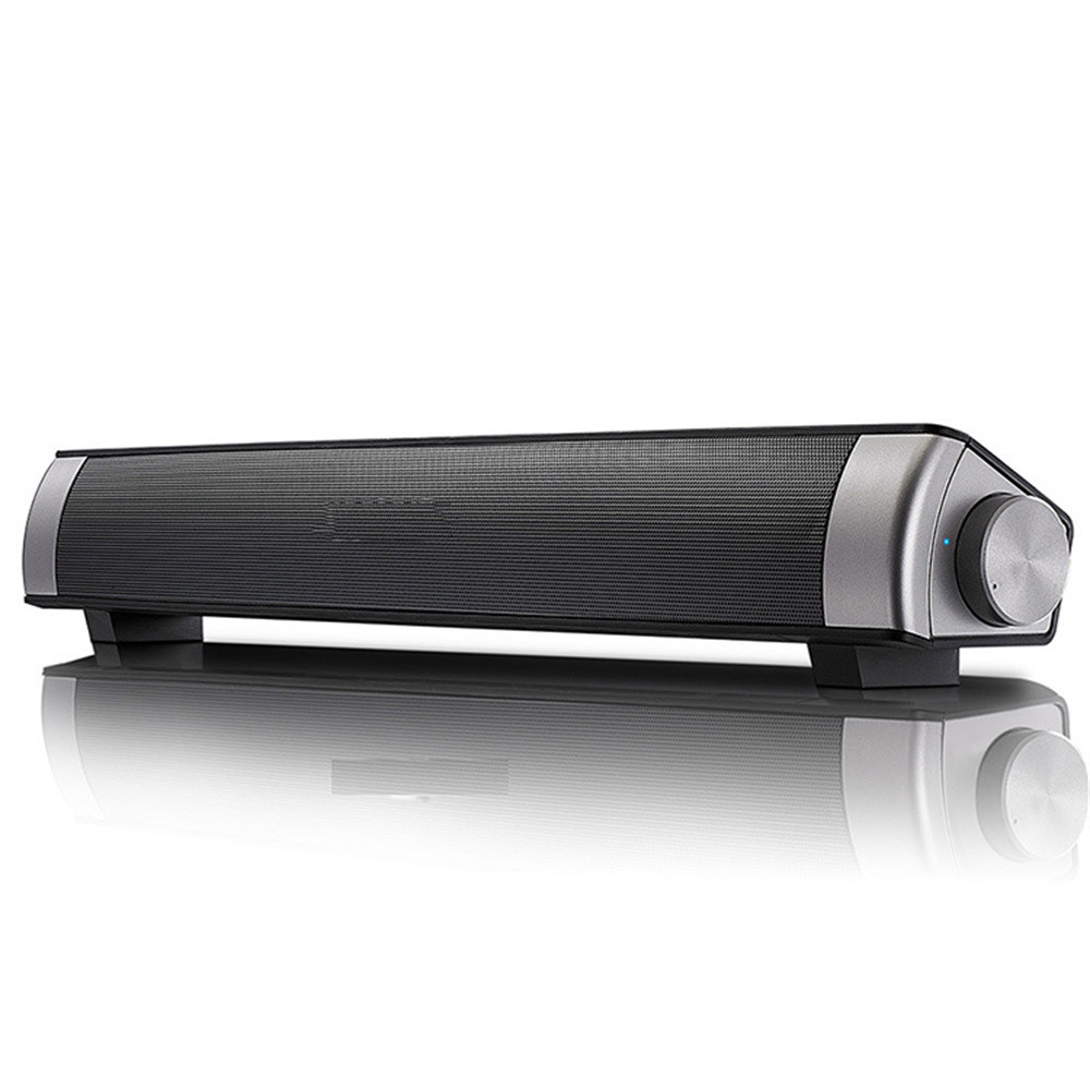 USB Inputs 2.0CH Portable Bluetooth Soundbar TV PC Phone Tablet Laptop