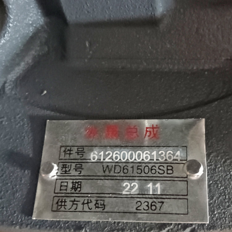 Shacman F3000 Dump Truck Weichai Wp10 Engine Water Pump 612600061364