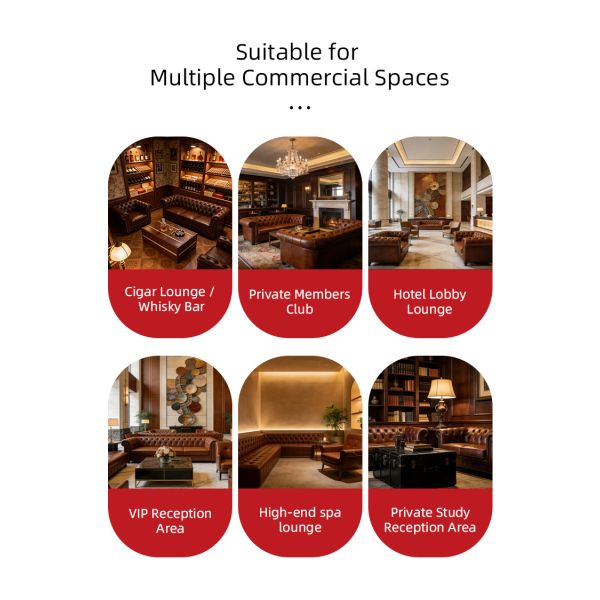 Nidea #8611 Red Wine Bar Coffee Table Personalized Hotel Reception Room Industrial Style Double Drawer Retro Aluminum Leather Rivets