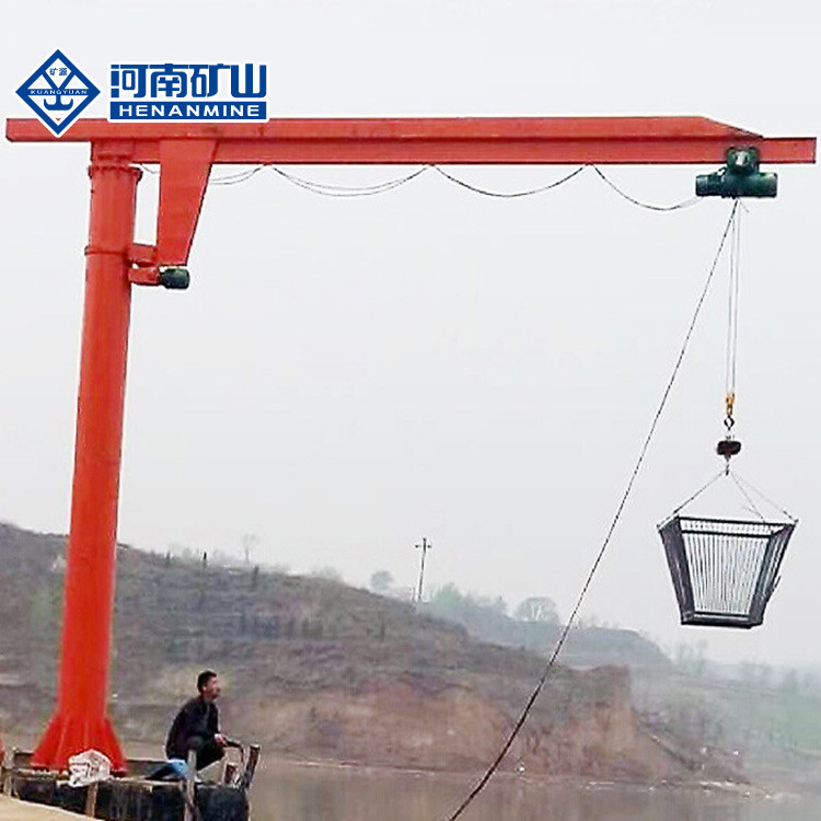 3T Column cantilever crane with Effective cantilever 5m usd indoor or outdoor