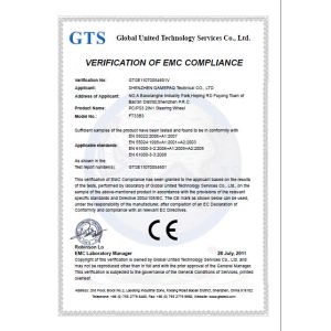 GAMEMON MANUFACTURING LTD Certifications