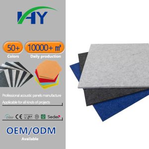Buy cheap Grey PET Acoustic Panel Soundproofing Hanging Installation For Bar Decoration from wholesalers