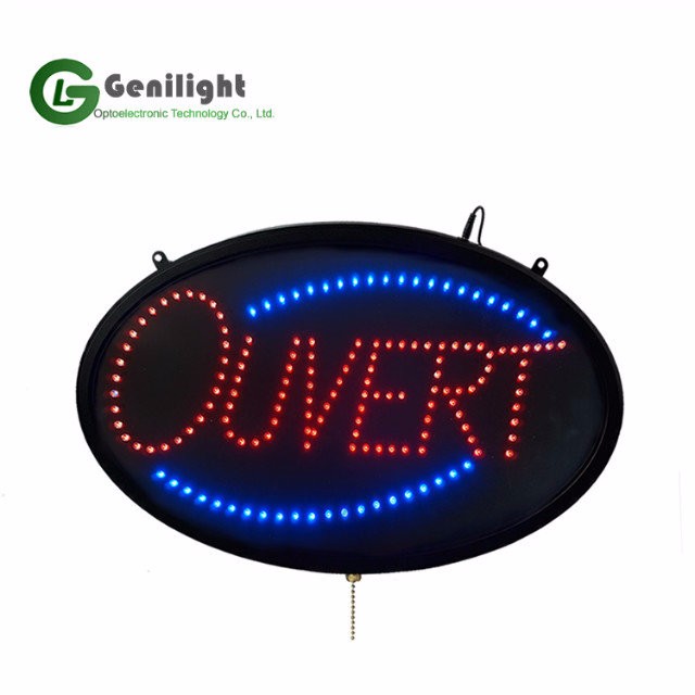 Indoor Animated Motion LED Open Sign for Multiple Color Salon Light On/Off Switch
