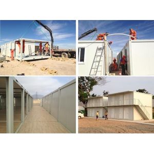 Quality 2016 new prefab foldable container house with modular bathroom for sale