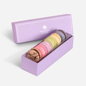 Quality Custom Rigid Macaroon Gift Packaging Boxes With Plastic Tray for sale