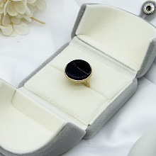 Moissanite Engagement Mens Gold Fashion Rings Alloy Gold Black / Blue Stone