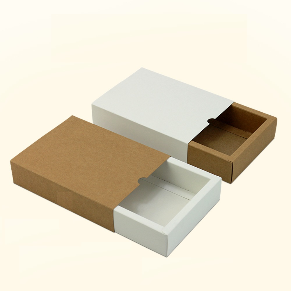 Watch Custom Recycled Blank Jewelry Package Slide Drawer Kraft Paper Material Packaging Boxes