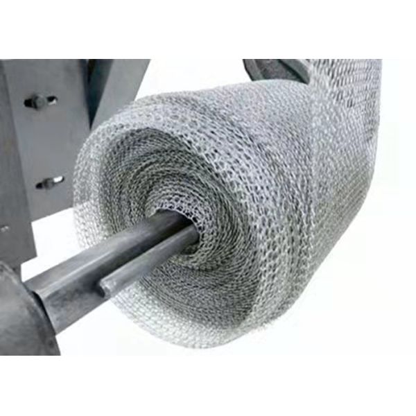 Aluminum Knitted Wire Mesh Tube 50mm 100mm Roll Width for Filters